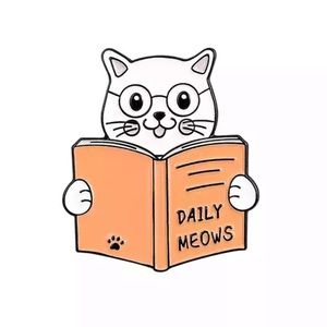 📍5for$25 Enamel Pin Cat Daily Meows